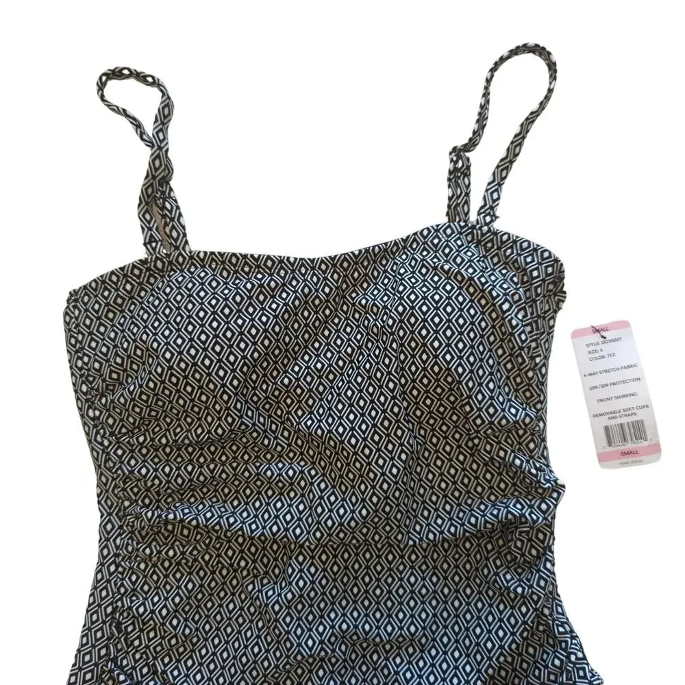 NWT DKNY Swimsuit, Removable Straps, S - Picture 2 of 10